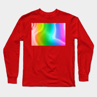 Rainbow colors agate slice mineral Long Sleeve T-Shirt